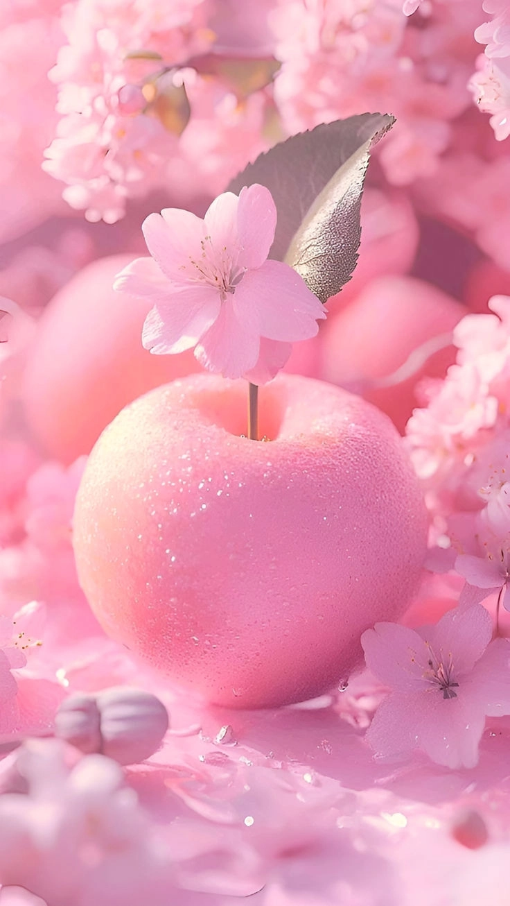 Gửi gắm cảm xúc vào ảnh nền tình yêu màu hồng