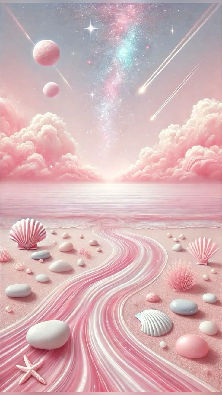 Góc nhìn dễ thương với ảnh nền cute màu hồng