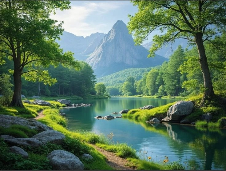 Tận mắt thấy hoang dã với hình rừng núi