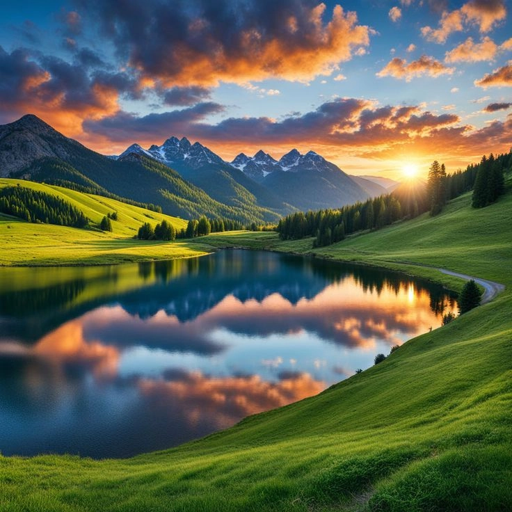 Cảm hứng thiên nhiên từ hình sông núi