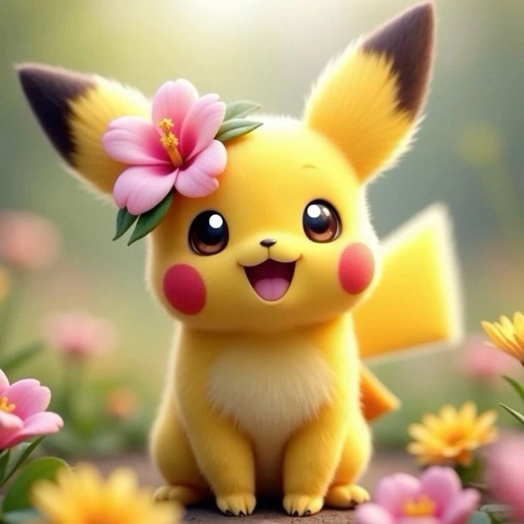 ảnh pikachu cute dễ thương đốn tim mọi người