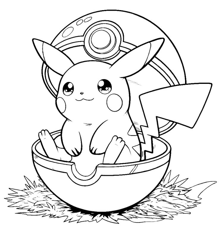 ảnh pikachu dễ vẽ đơn giản ai cũng thử được
