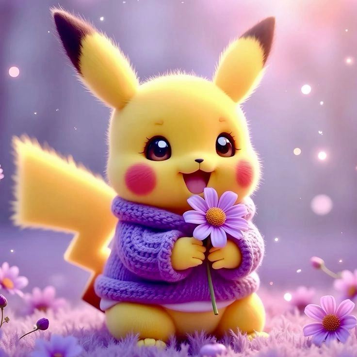 ảnh nền pikachu tô điểm màn hình đầy màu sắc