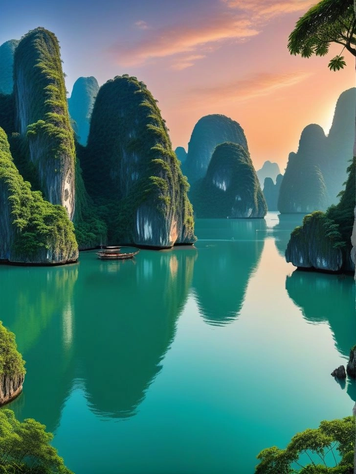 Cảnh quê hương đẹp giản dị làm lòng người say đắm