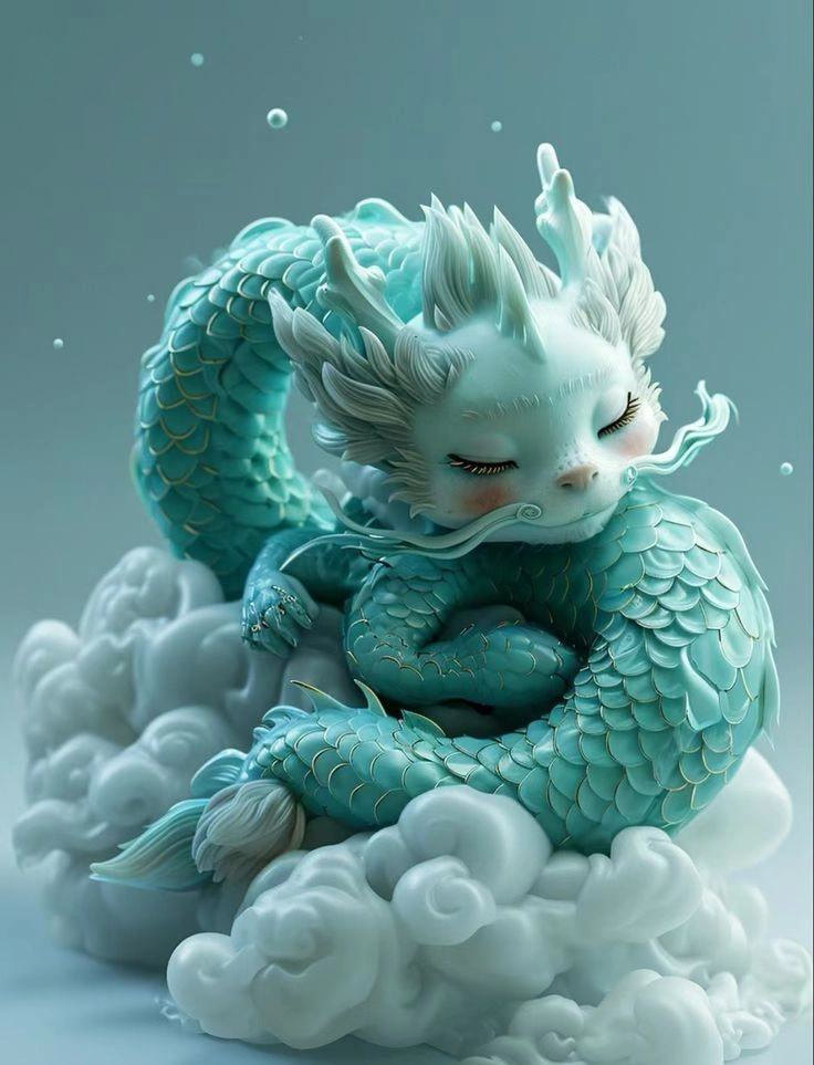 Lan tỏa sự dễ thương cùng hình ảnh rồng cute ảnh rồngv