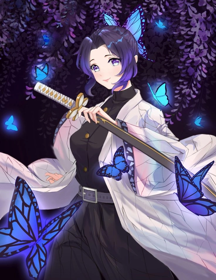 Thần thái kiêu sa qua ảnh anime nữ shinobu