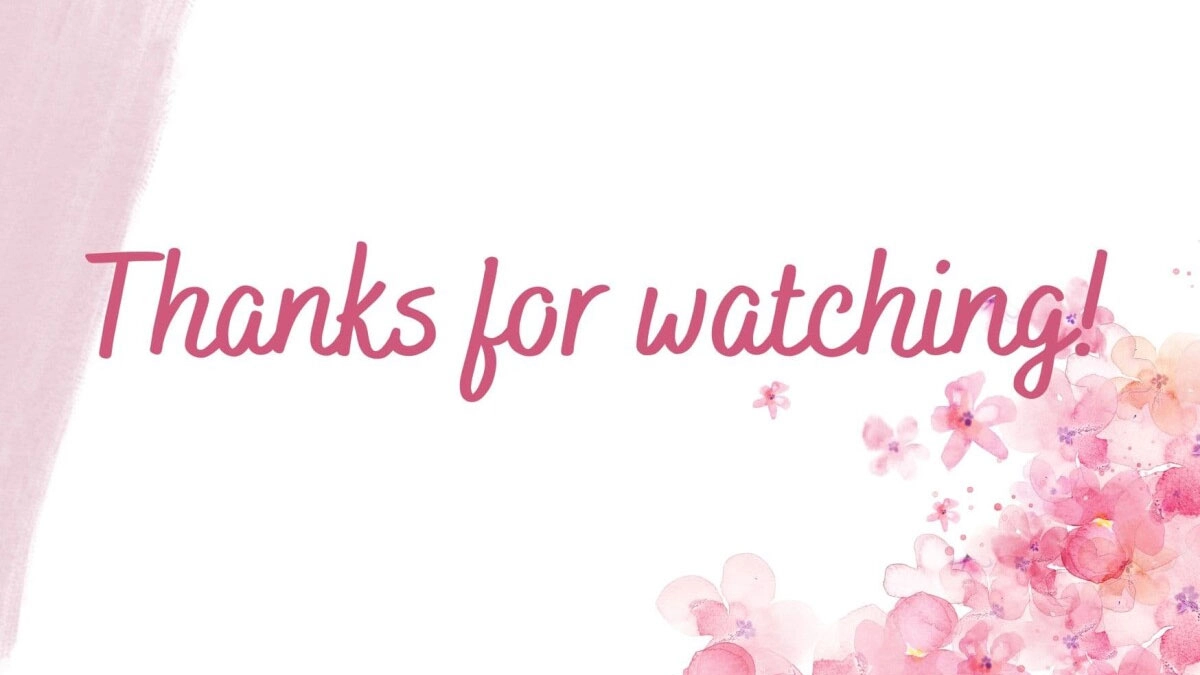 Nền nhẹ nhàng từ background thank you for watching