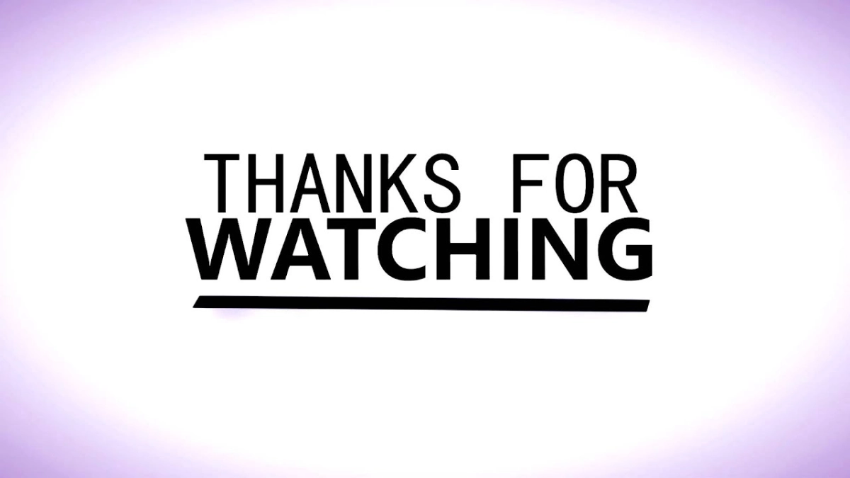 Tạo ấn tượng bằng hình thank you for watching