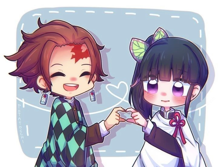 hình ảnh tanjiro và kanao ngọt ngào cho fan yêu thích couple
