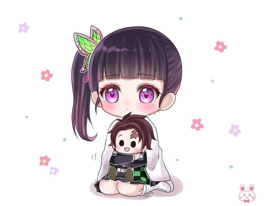 hình tanjiro và kanao cặp đôi anime được yêu mến nhất