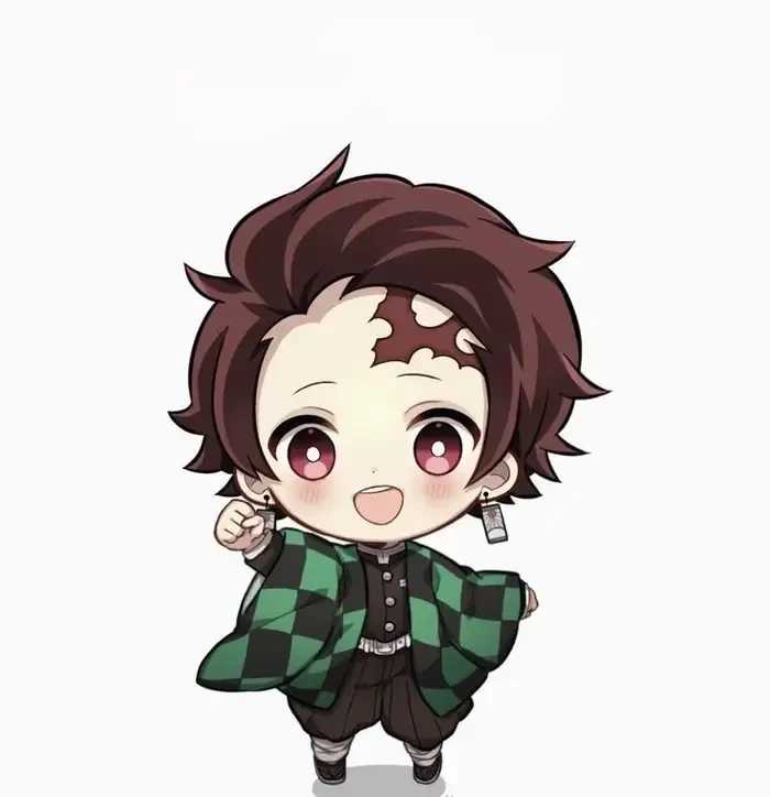 ảnh tanjiro cute hòa quyện giữa ngầu và dễ thương