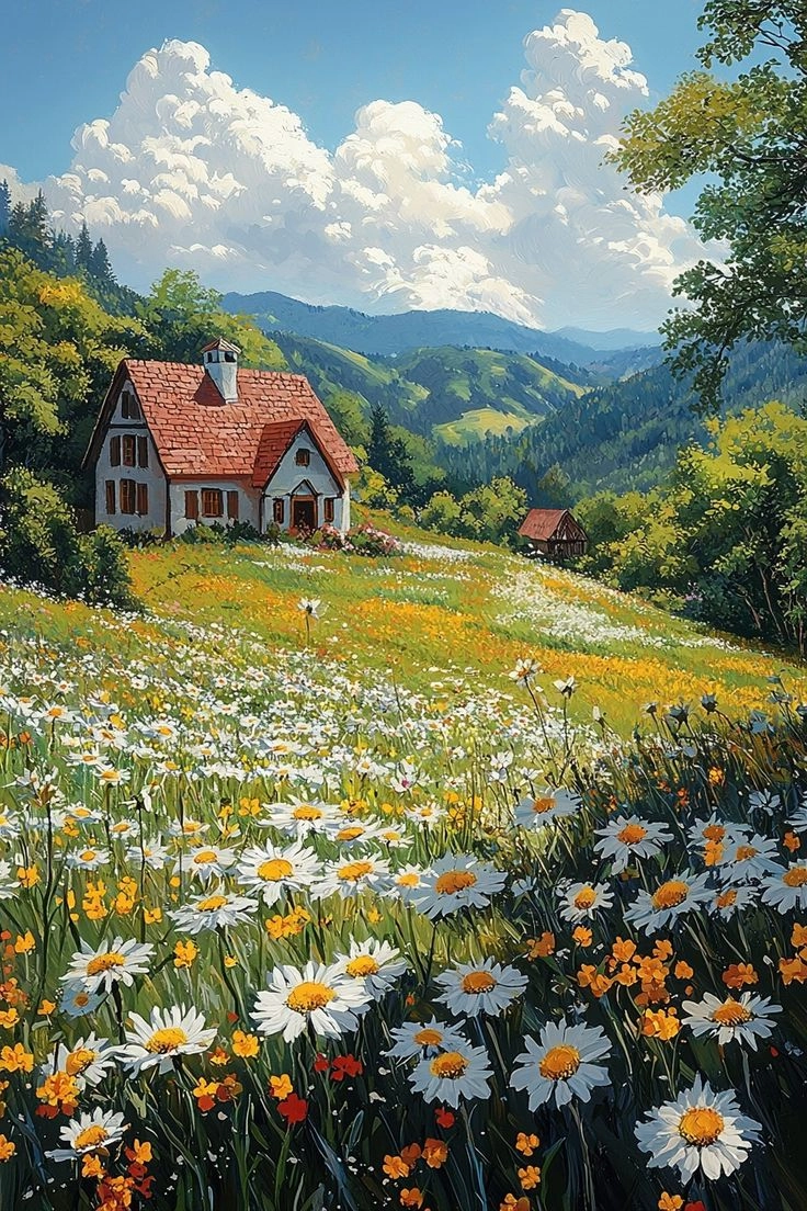 hình ảnh thiên nhiên đẹp anime làm dịu lòng mọi người