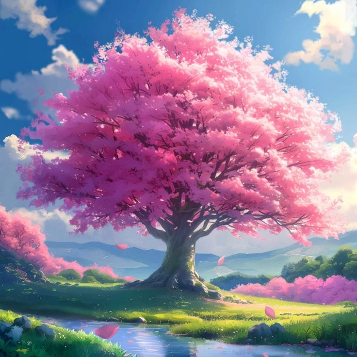 ảnh đẹp anime thiên nhiên nghệ thuật và sống động