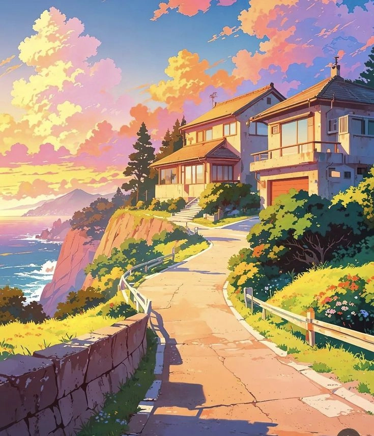 hình nền anime thiên nhiên lý tưởng để làm mới điện thoại