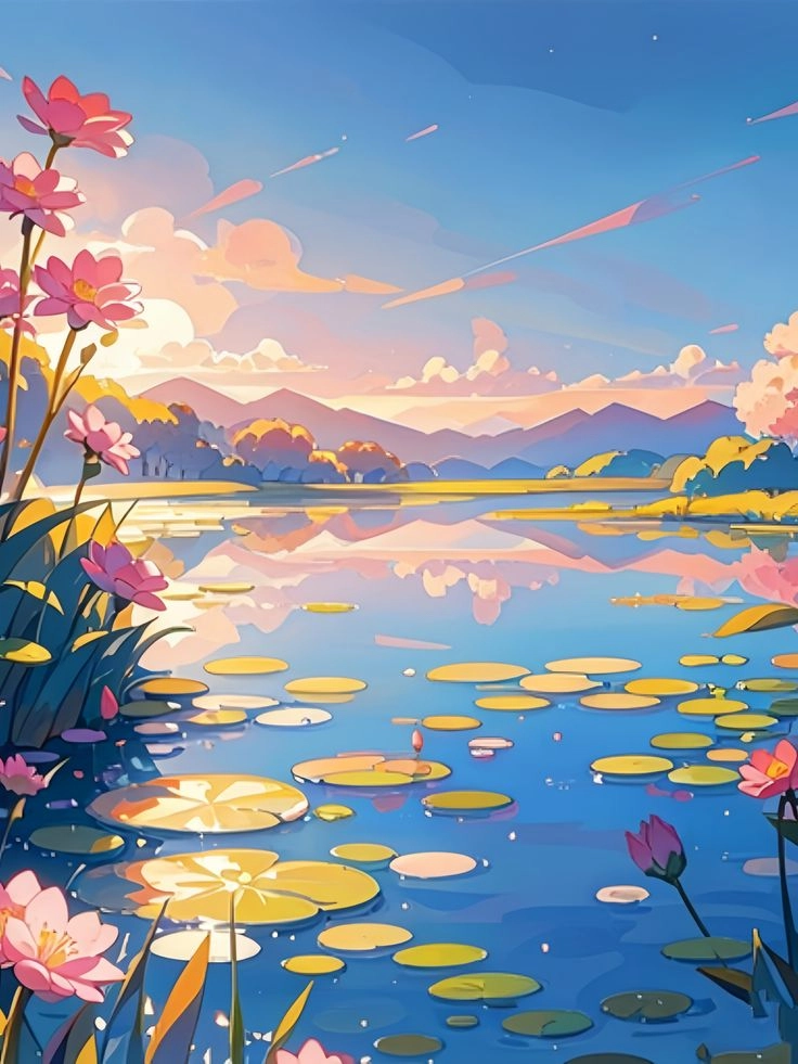 hình nền ảnh thiên nhiên anime đẹp khiến ai cũng mê mẩn