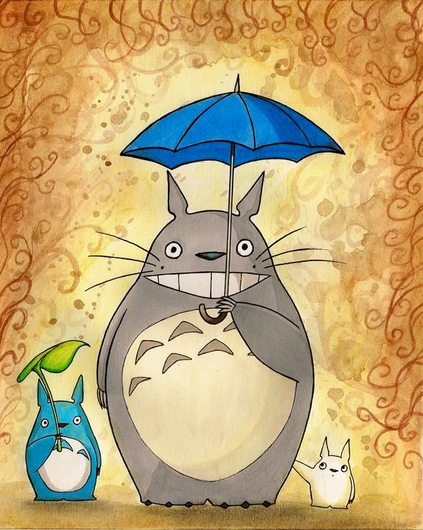 ảnh totoro cute khiến người xem phải mỉm cười