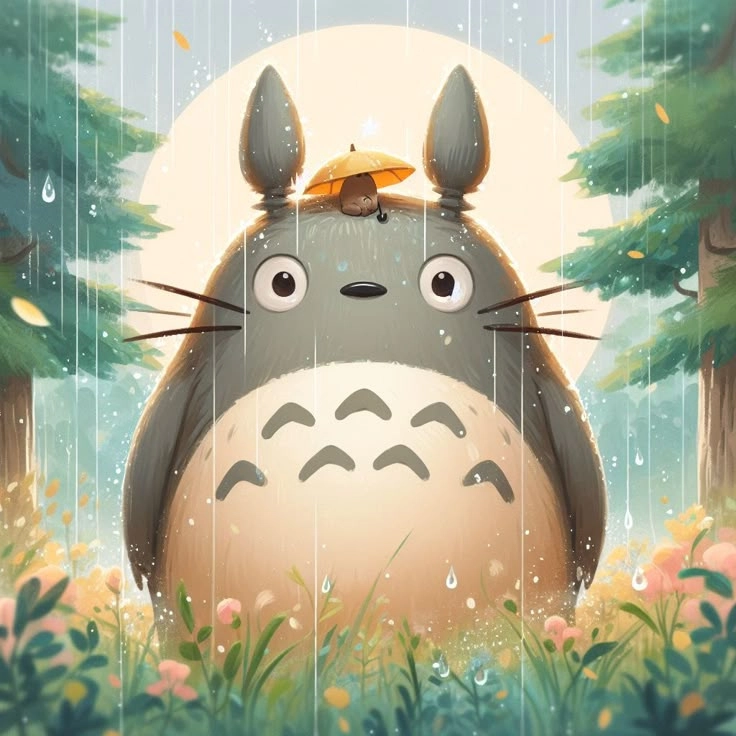 hinh anh totoro xuất hiện tràn ngập mạng xã hội