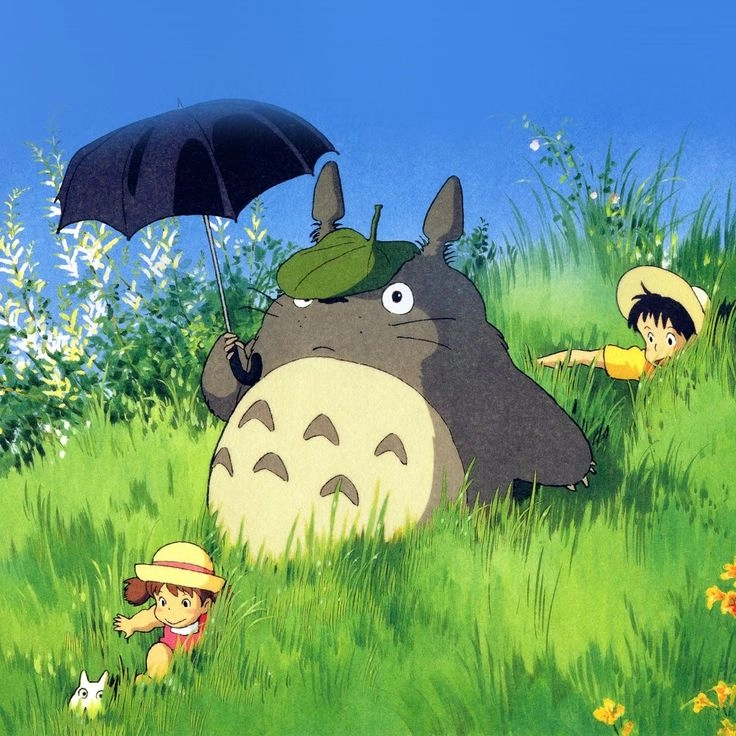 hình nền totoro cho máy tính giúp góc làm việc dễ chịu