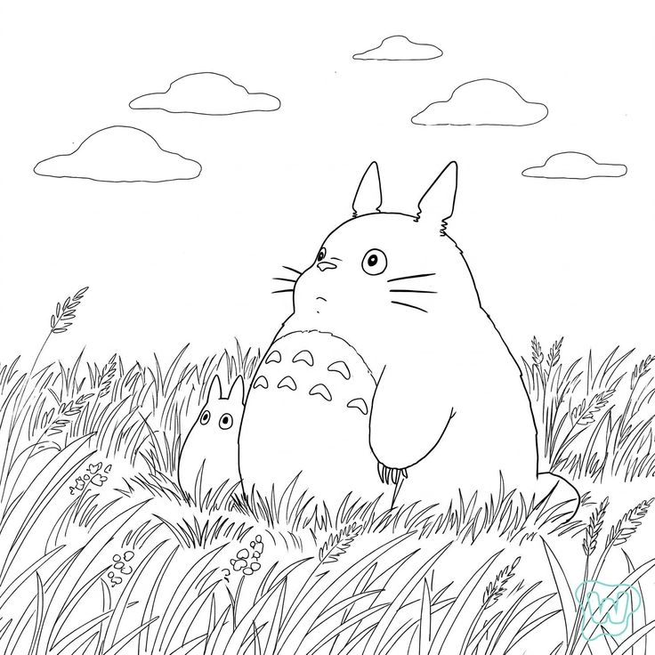 hình vẽ totoro dễ thương truyền cảm hứng sáng tạo