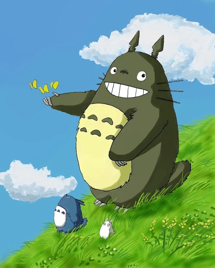 ảnh hoạt hình totoro gợi nhớ ký ức tuổi thơ êm đềm