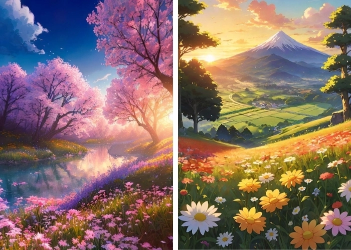 Vì sao ảnh thiên nhiên anime luôn được yêu thích lan tỏa cảm xúc dịu dàng