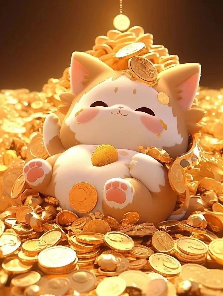 Thêm ảnh mèo thần tài cute vào bộ sưu tập ảnh của bạn để mang lại niềm vui
