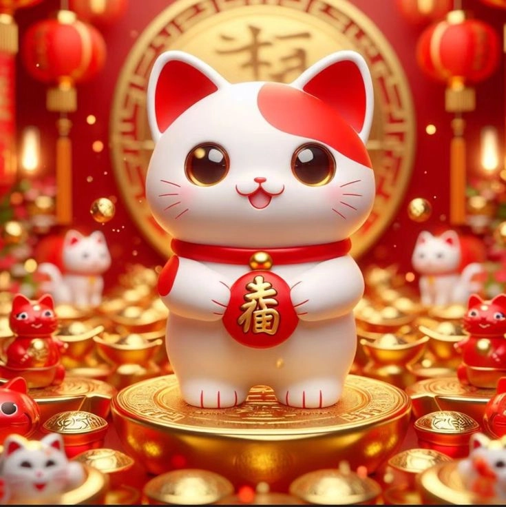 Chọn ảnh mèo thần tài hình nền điện thoại để cầu may mọi lúc mọi nơi