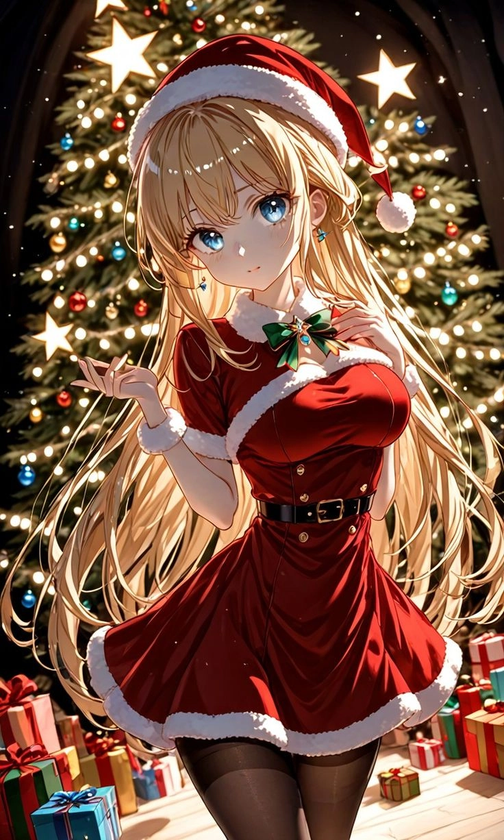 Thắp sáng noel bằng hình ảnh anime nữ giáng sinh