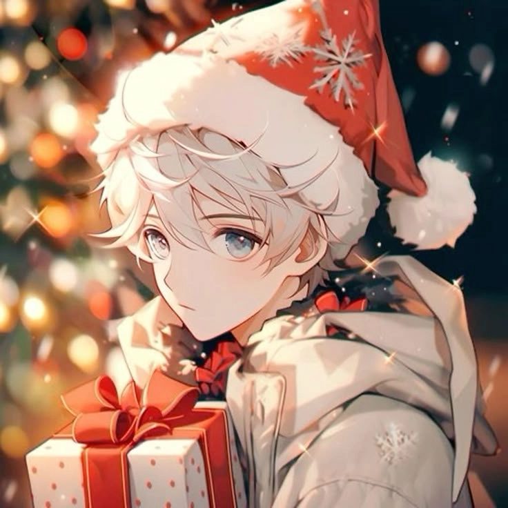 Sắc mạnh mẽ nổi bật trong ảnh anime giáng sinh nam