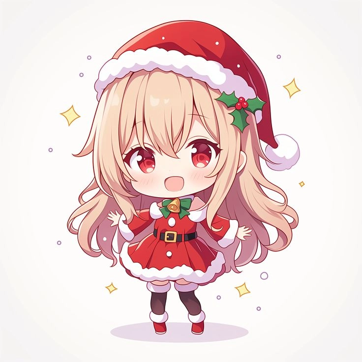 Tỏa sáng đêm đông cùng ảnh anime giáng sinh nữ