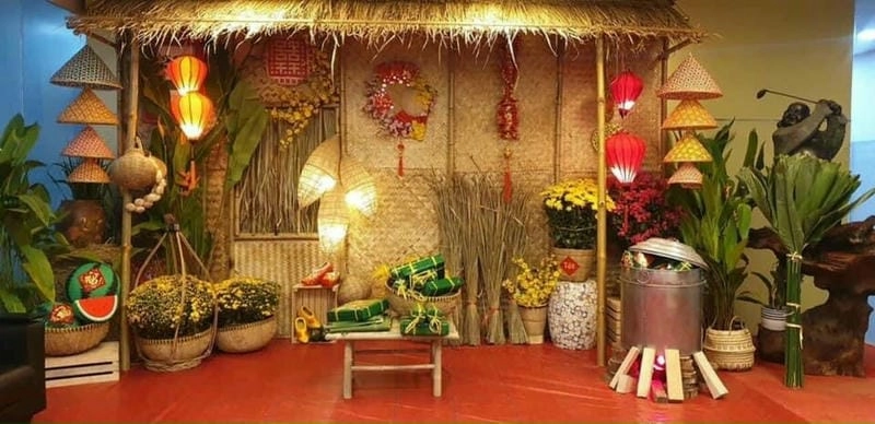 Chọn cách trang trí cổng tết đơn giản đẹp mắt