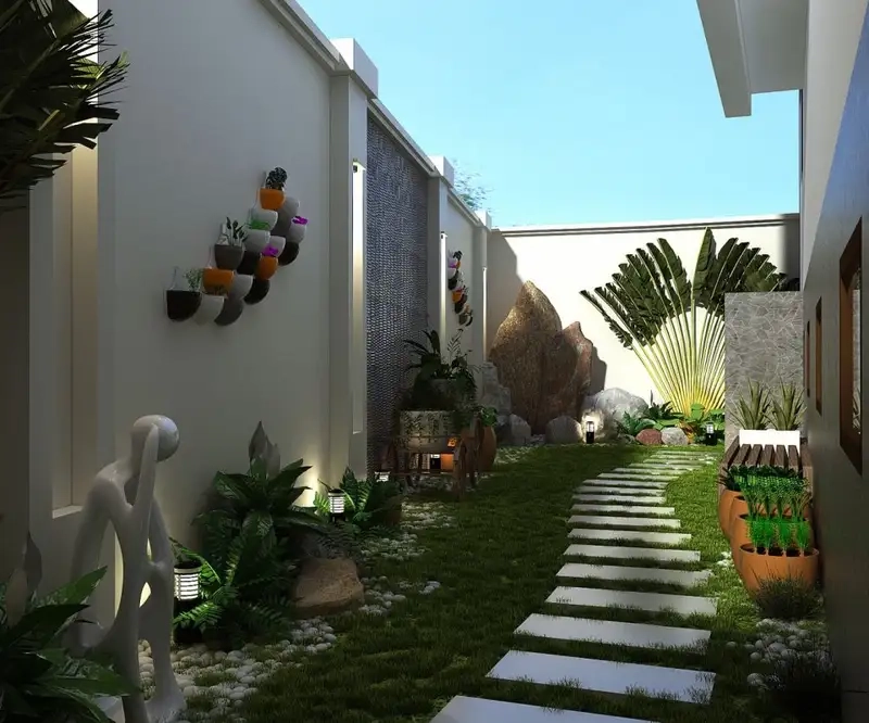 Mẫu lối đi sân vườn mang phong cách hiện đại cho mọi không gian