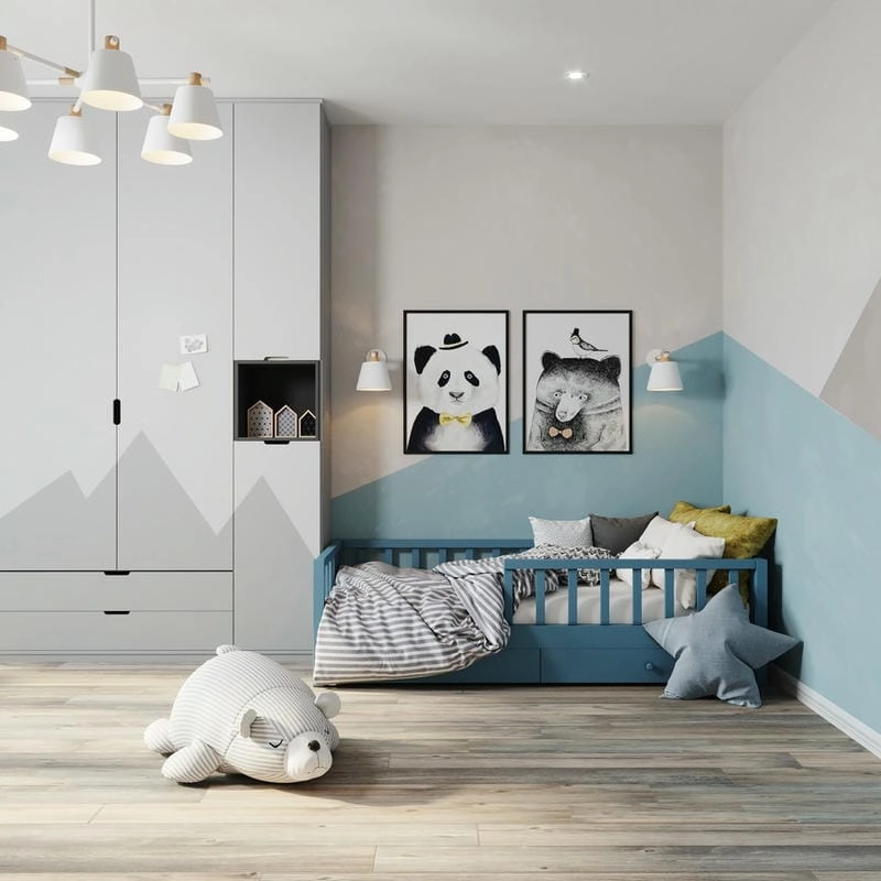 Phong cách trang trí phòng bé trai hiện đại và sinh động