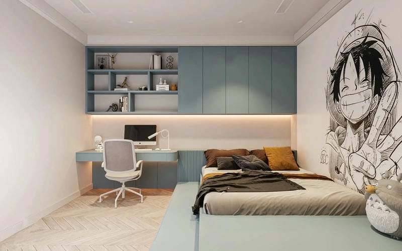 Sáng tạo trang trí phòng bé trai không gian chơi tiện lợi