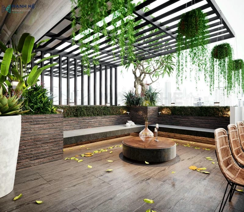 Trang trí sân thượng nhà phố đem lại góc thư giãn lý tưởng