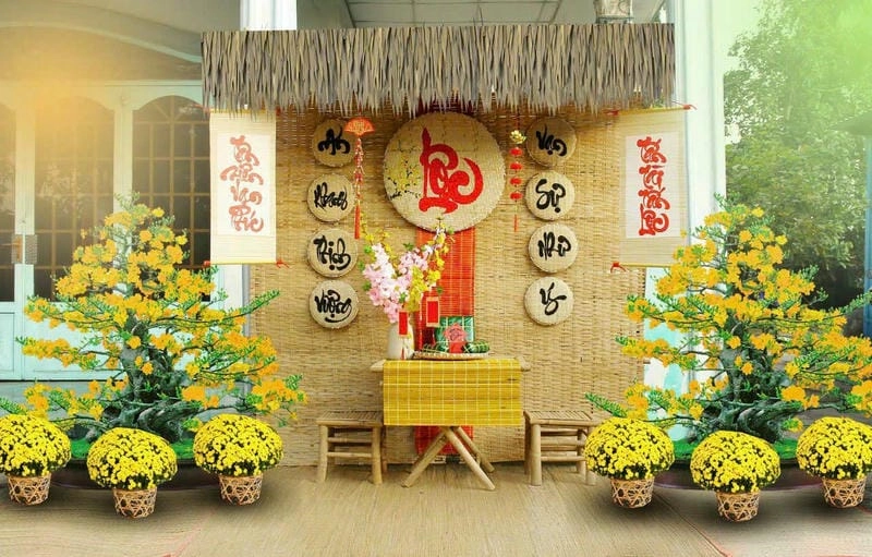 Tự tay làm cách làm mành tre trang trí tết đơn giản dễ thực hiện