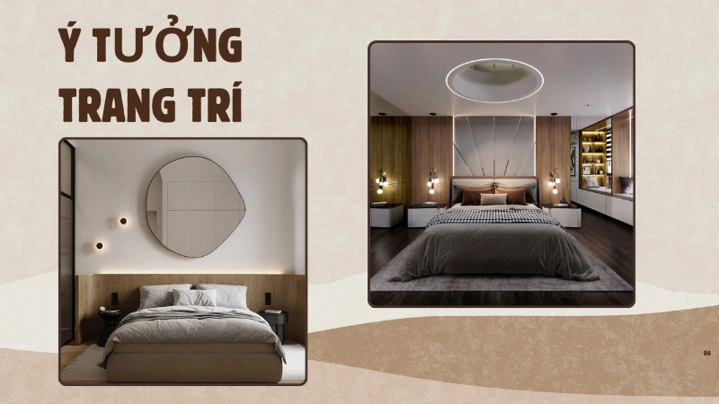 Sử dụng gương lớn là bí quyết decor phòng ngủ nhỏ rộng thoáng hơn