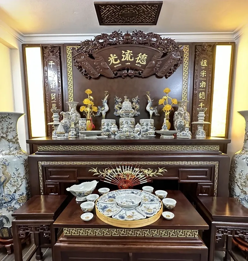 Cách trang trí bàn thờ gia tiên đẹp