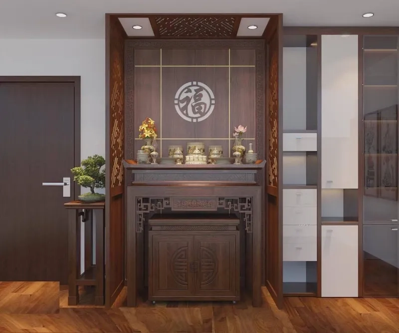 Bàn thờ trang trí đẹp rước vượng