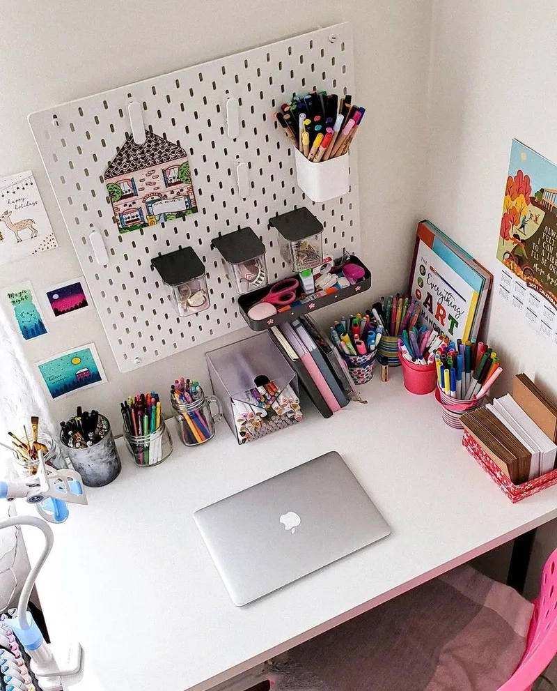 Trang trí góc học tập xanh tươi mát